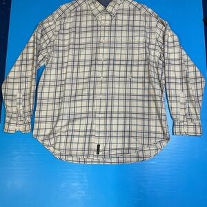 Tommy Hilfiger White and Blue Checkered Shirt